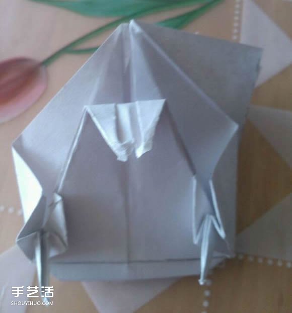 三角钢琴的折纸图解 怎么折立体三角钢琴步骤(图120)