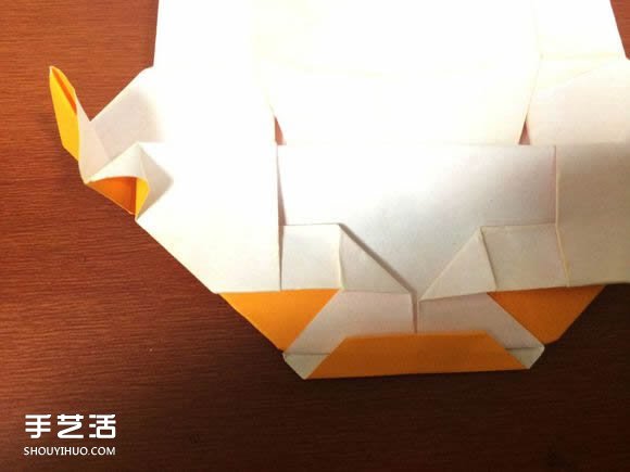怎么折跑车的教程 手工跑车折纸方法图解(图73)
