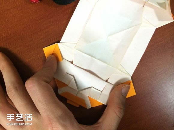 怎么折跑车的教程 手工跑车折纸方法图解(图79)