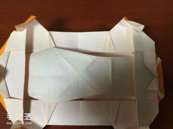 怎么折跑车的教程 手工跑车折纸方法图解(图82)