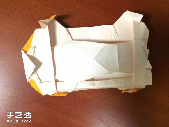 怎么折跑车的教程 手工跑车折纸方法图解(图96)
