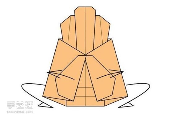折纸沙发椅的折法图解 手工沙发椅折叠步骤图(图29)
