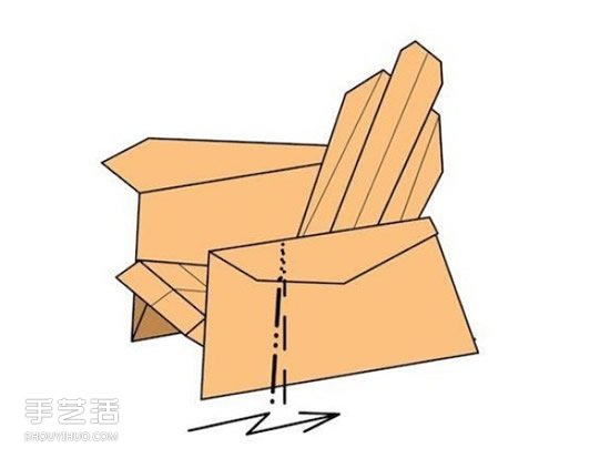 折纸沙发椅的折法图解 手工沙发椅折叠步骤图(图33)