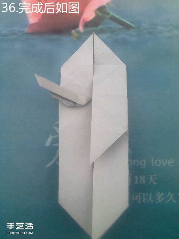 折纸思想者人物雕塑 沉思的人物折纸图解(图40)