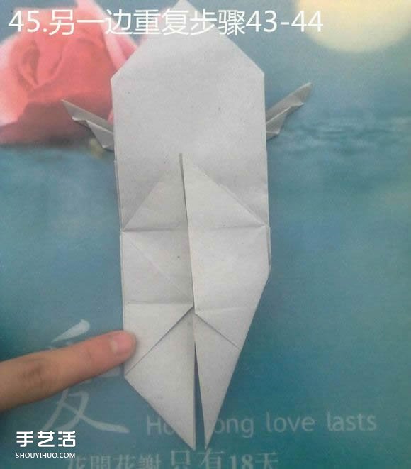 折纸思想者人物雕塑 沉思的人物折纸图解(图49)