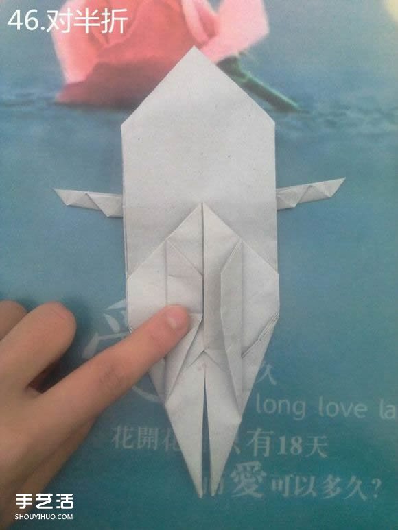 折纸思想者人物雕塑 沉思的人物折纸图解(图50)