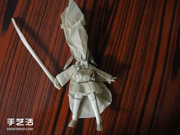 灼眼的夏娜折纸图解 动漫人物夏娜折纸教程(图51)