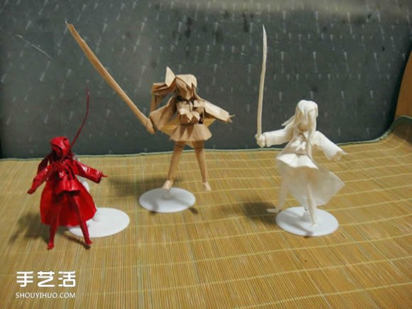灼眼的夏娜折纸图解 动漫人物夏娜折纸教程(图56)