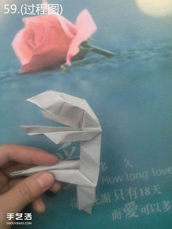 折纸思想者人物雕塑 沉思的人物折纸图解(图63)