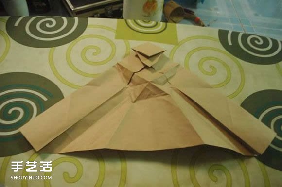 折纸弥勒佛的图解教程 怎么折弥勒佛的折法(图18)