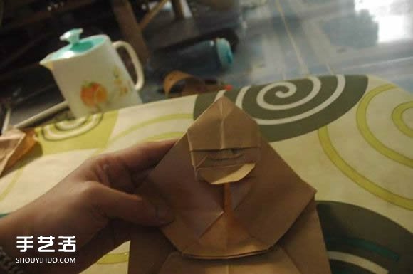 折纸弥勒佛的图解教程 怎么折弥勒佛的折法(图23)