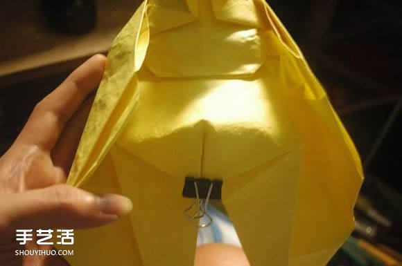 折纸弥勒佛的图解教程 怎么折弥勒佛的折法(图36)