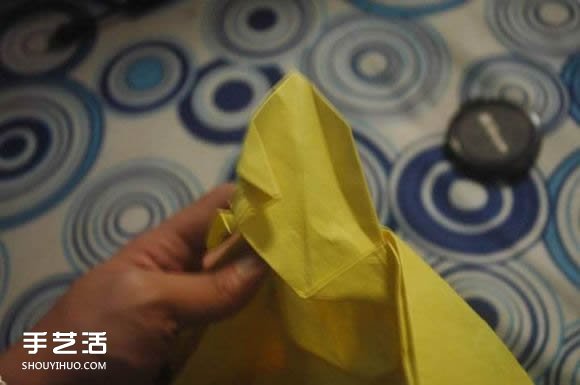 折纸弥勒佛的图解教程 怎么折弥勒佛的折法(图40)