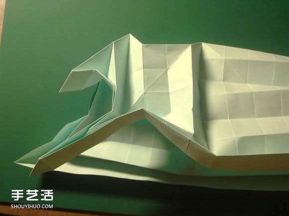 折纸初音未来的详细图解 初音未来的折法过程(图19)
