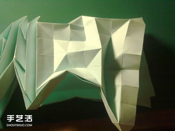 折纸初音未来的详细图解 初音未来的折法过程(图24)