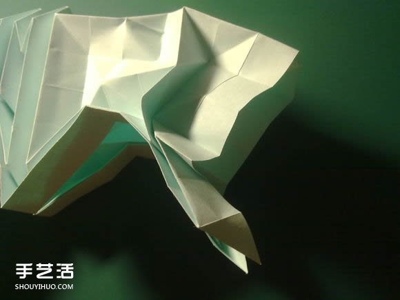 折纸初音未来的详细图解 初音未来的折法过程(图25)