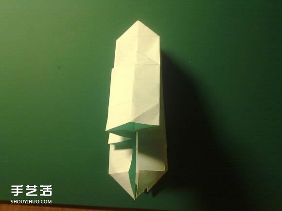 折纸初音未来的详细图解 初音未来的折法过程(图28)