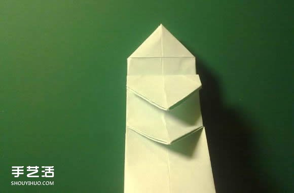 折纸初音未来的详细图解 初音未来的折法过程(图30)