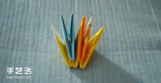 三角插笔筒步骤图解 三角插菠萝笔筒的具体插法(图11)