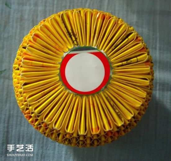 三角插笔筒步骤图解 三角插菠萝笔筒的具体插法(图16)