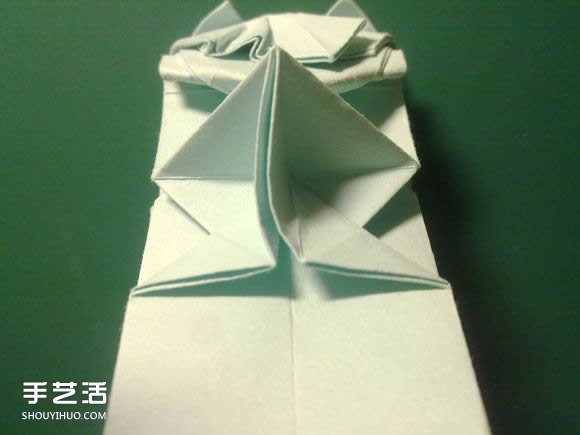 折纸初音未来的详细图解 初音未来的折法过程(图50)