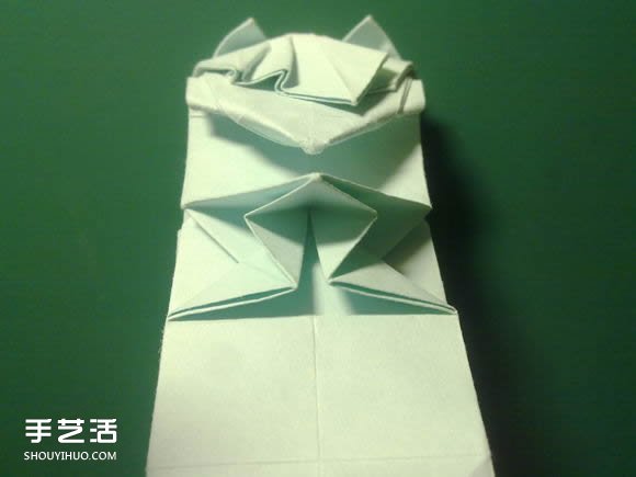 折纸初音未来的详细图解 初音未来的折法过程(图51)