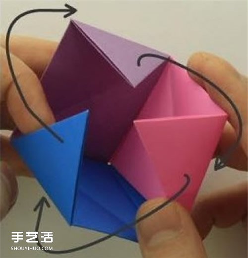 端午节纸粽子制作方法 手工折纸粽子步骤图(图11)
