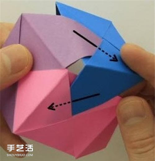 端午节纸粽子制作方法 手工折纸粽子步骤图(图9)