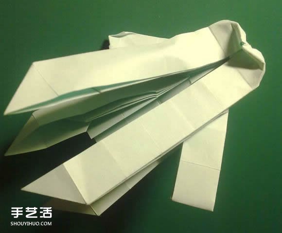 折纸初音未来的详细图解 初音未来的折法过程(图64)