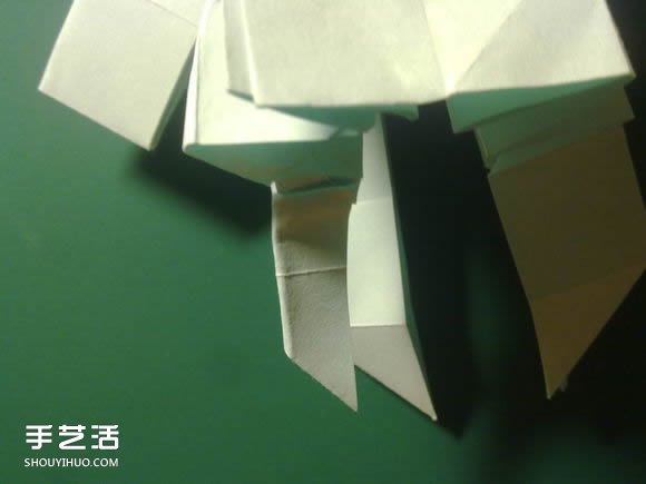 折纸初音未来的详细图解 初音未来的折法过程(图70)