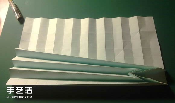 折纸初音未来的详细图解 初音未来的折法过程(图9)