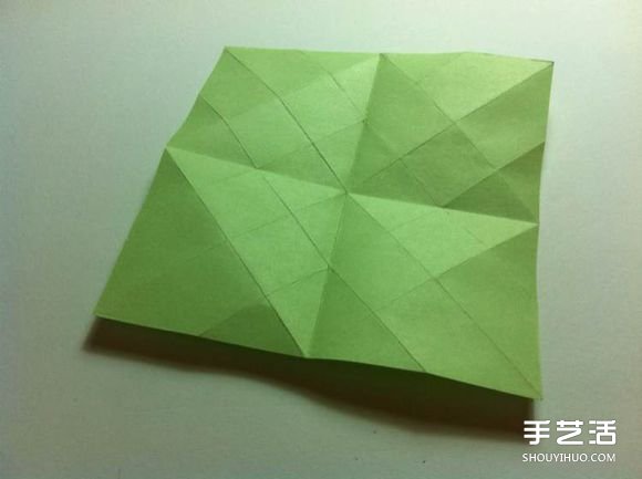 一张纸折四叶草图解 创意四叶草的折法步骤(图8)