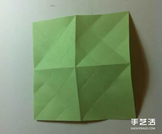 一张纸折四叶草图解 创意四叶草的折法步骤(图9)
