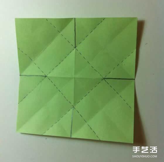一张纸折四叶草图解 创意四叶草的折法步骤(图10)