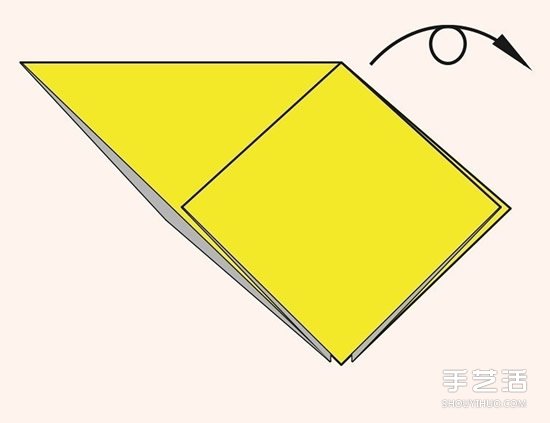 圣诞老人折纸步骤图 手工折纸圣诞老人教程(图6)