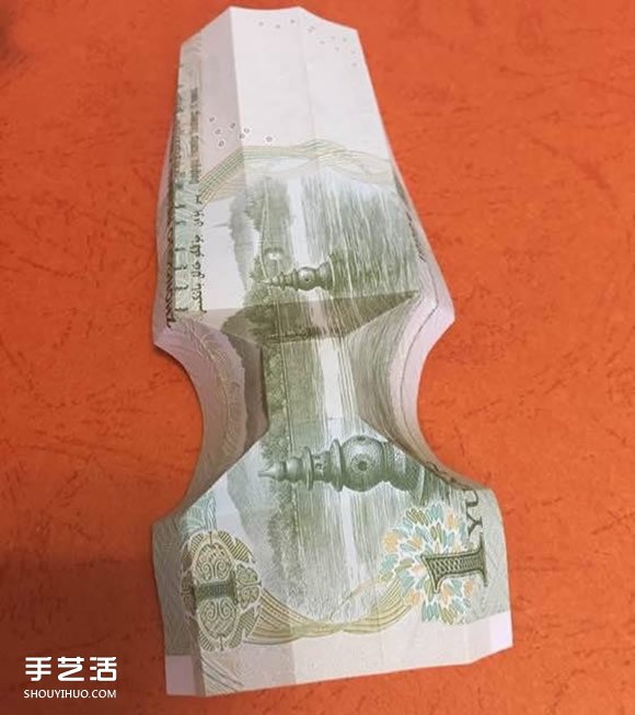 孔明锁的折纸方法图解 手工折鲁班锁的折法(图11)