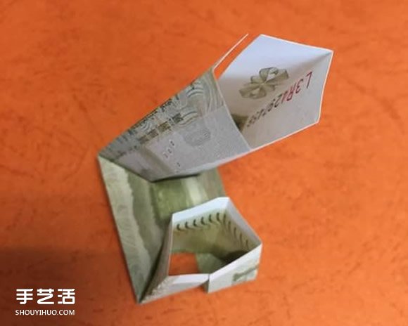 孔明锁的折纸方法图解 手工折鲁班锁的折法(图14)