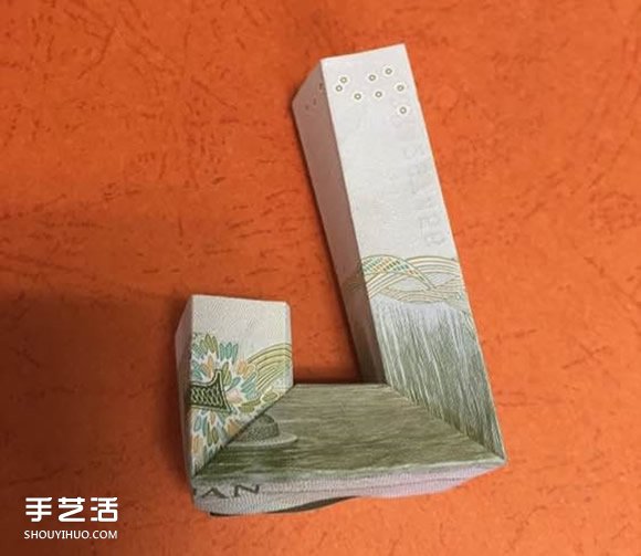 孔明锁的折纸方法图解 手工折鲁班锁的折法(图15)