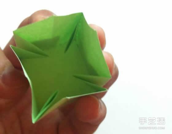 一张纸折四叶草图解 创意四叶草的折法步骤(图13)