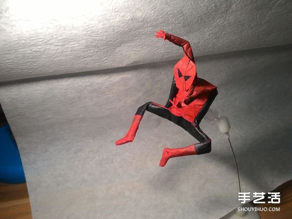 怎么折蜘蛛侠图解教程 复杂蜘蛛侠的折法步骤 - 双维造物网