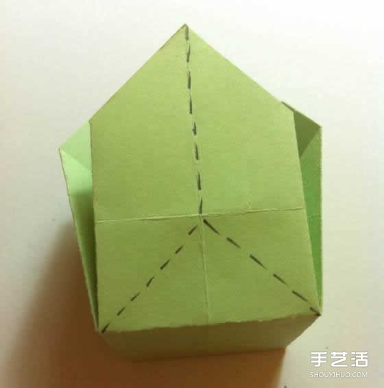 一张纸折四叶草图解 创意四叶草的折法步骤(图15)