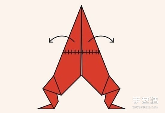 圣诞老人折纸步骤图 手工折纸圣诞老人教程(图29)