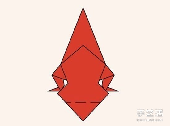 圣诞老人折纸步骤图 手工折纸圣诞老人教程(图31)