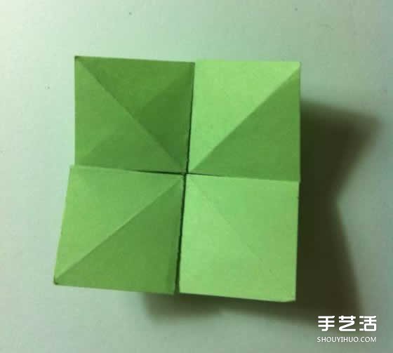 一张纸折四叶草图解 创意四叶草的折法步骤(图24)