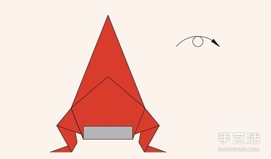 圣诞老人折纸步骤图 手工折纸圣诞老人教程(图35)