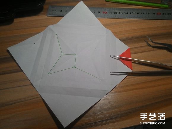 怎么折蜘蛛侠图解教程 复杂蜘蛛侠的折法步骤(图24)
