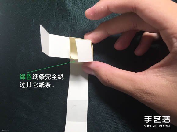 折纸会跳舞的方块图解 跳舞方块玩具的折法(图23)