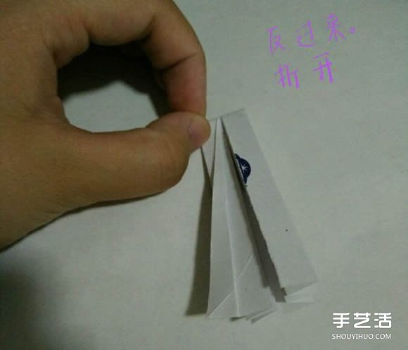 折纸婚纱裙的折法图解 婚纱的折纸方法步骤(图10)