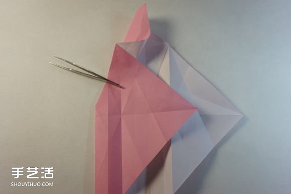 折纸女孩的步骤图解 复杂女生的折法教程(图16)