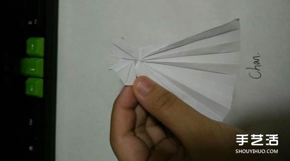 折纸婚纱裙的折法图解 婚纱的折纸方法步骤(图25)